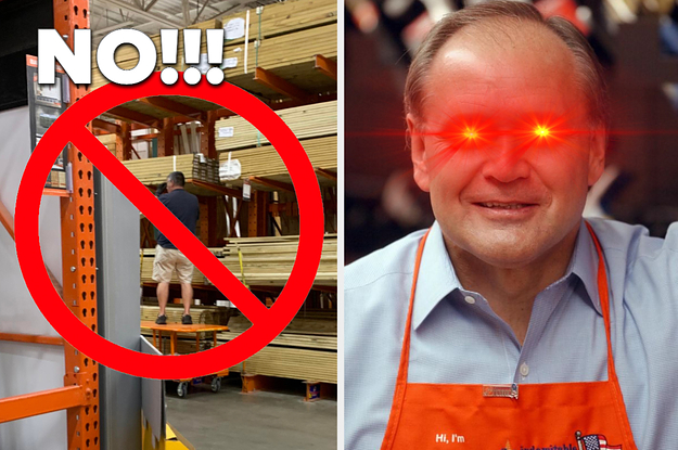angry home depot employee