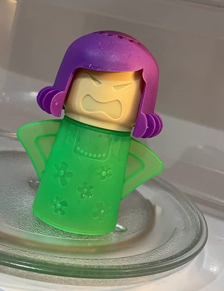 Reviewer&#x27;s photo of the Angry Mama in the color Green Purple