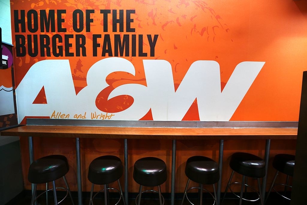 lunch counter at A&amp;W restaurant