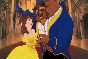 belle and the beast from beauty and the beast 