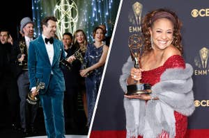 Ted Lasso side by side with Debbie Allen
