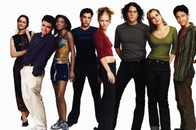 the cast standing in a line