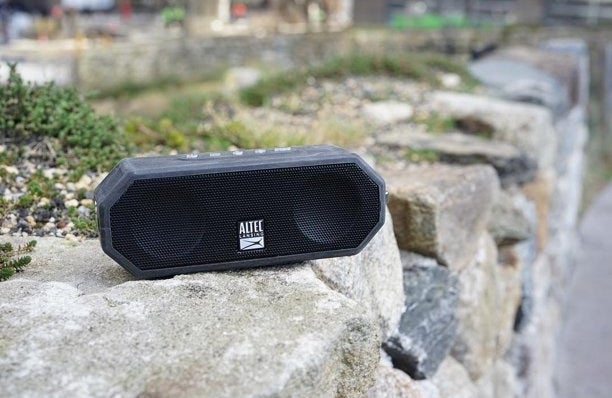 black bluetooth speaker