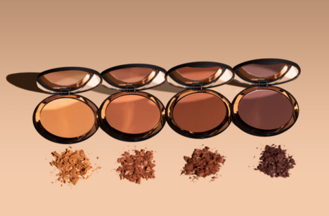 the four bronzer compacts lined up beside each other