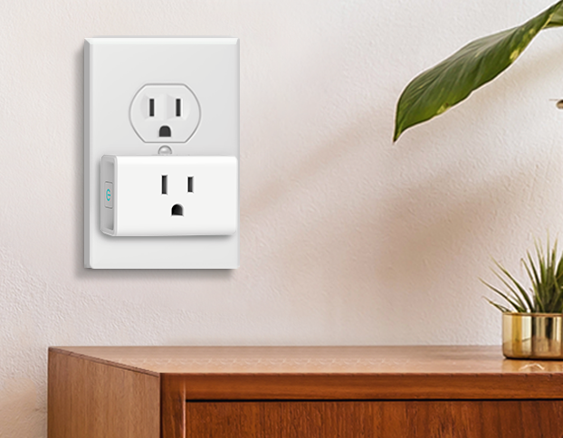 the two smart plugs in an outlet