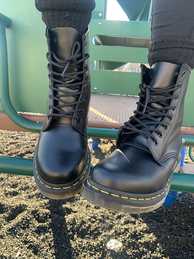 black doc martens boots