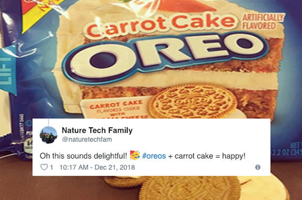 Oreos Just Introduced Their New Carrot Cake Cookies Filled With Cream Cheese