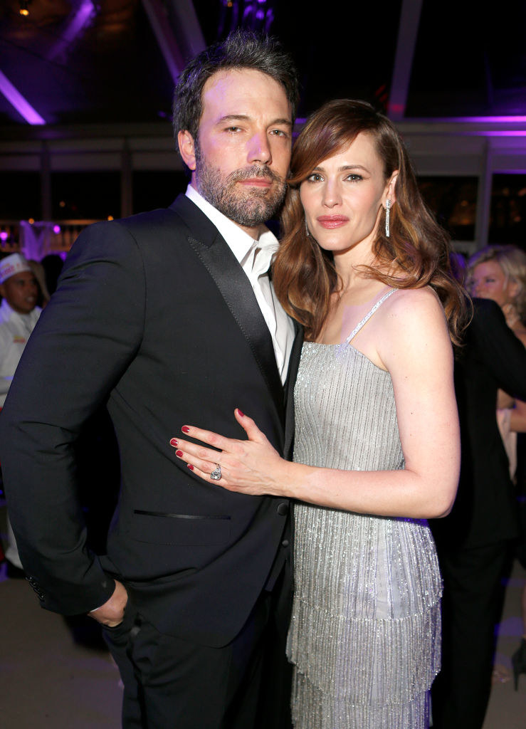 Ben Affleck (L) and Jennifer Garner attend the 2014 Vanity Fair Oscar Party