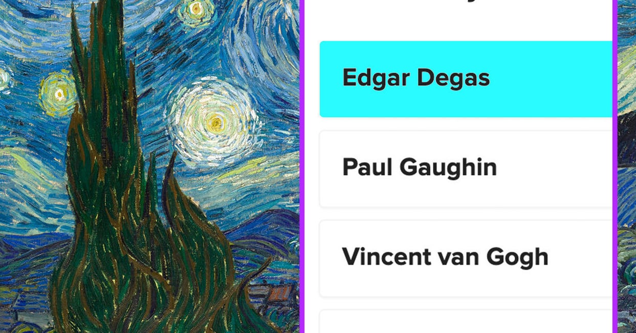 Famous Painting Trivia Quiz