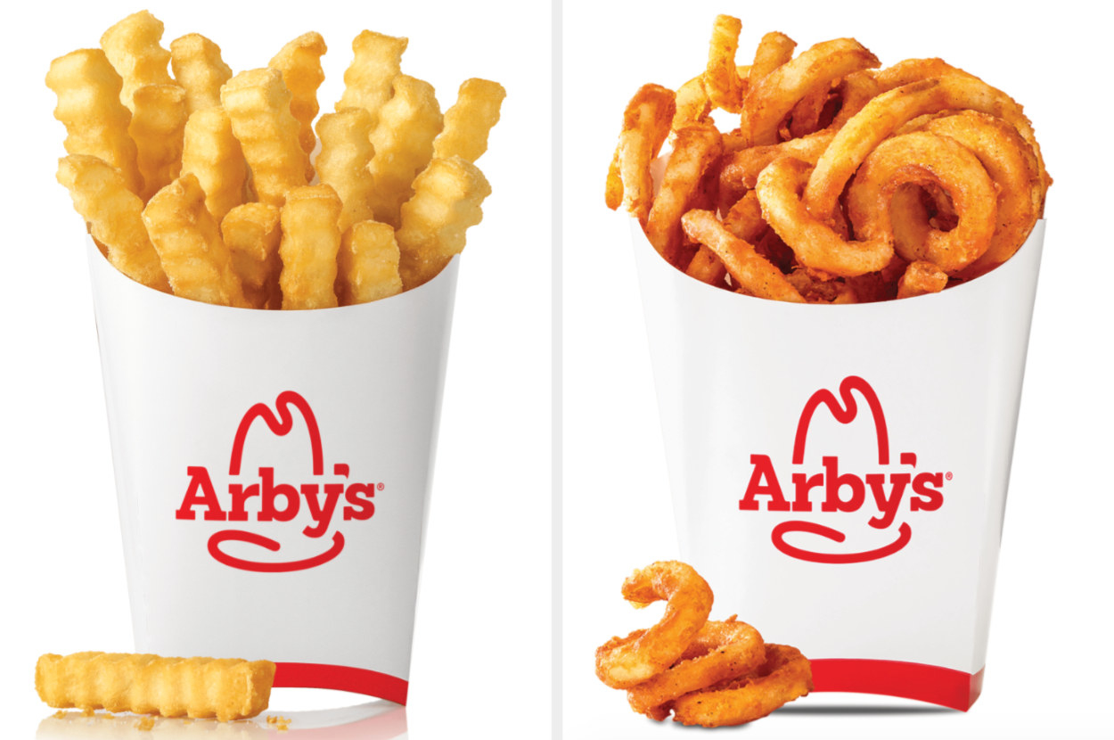 regular fries and curly fries from arby&#x27;s