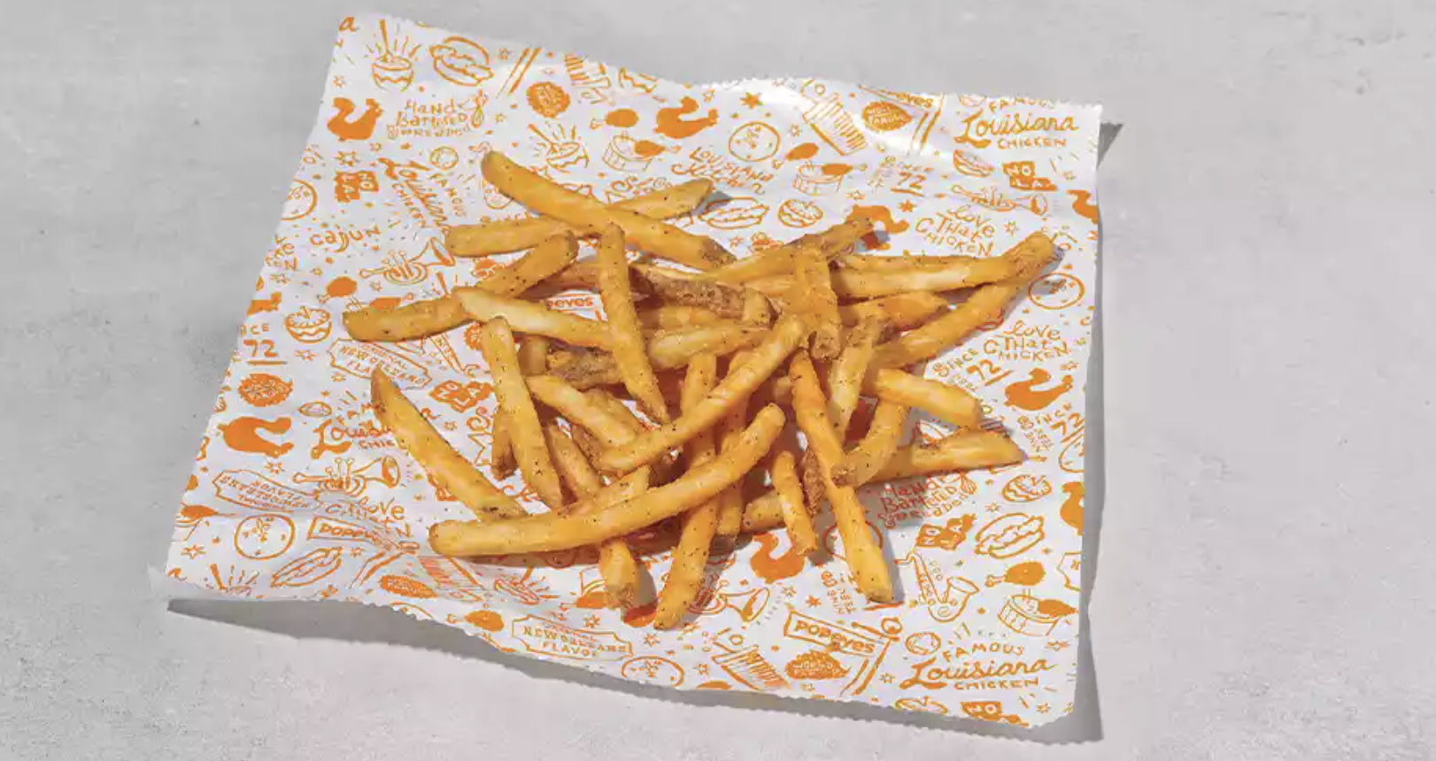pile of popeye&#x27;s fries