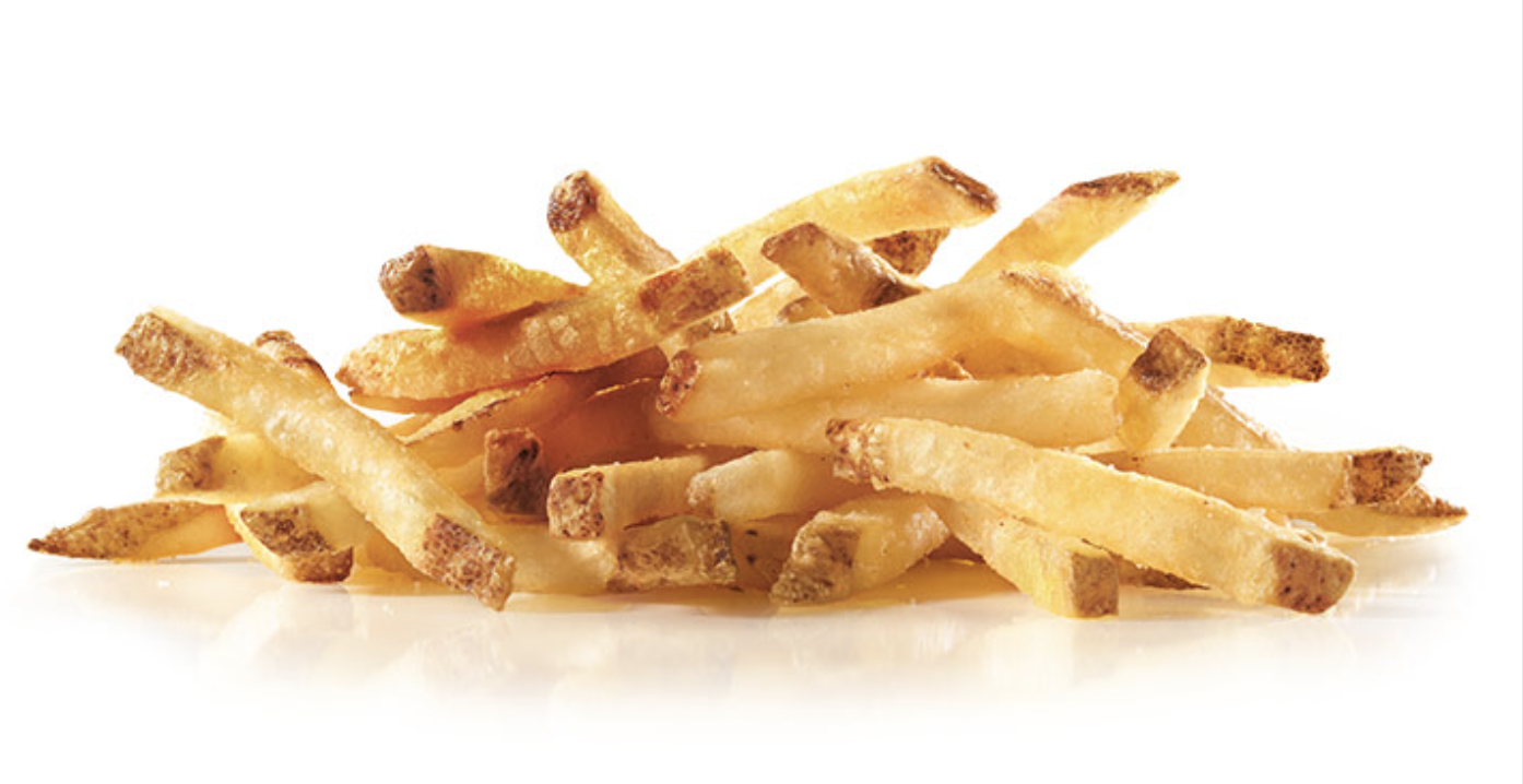 pile of fries from hardee&#x27;s