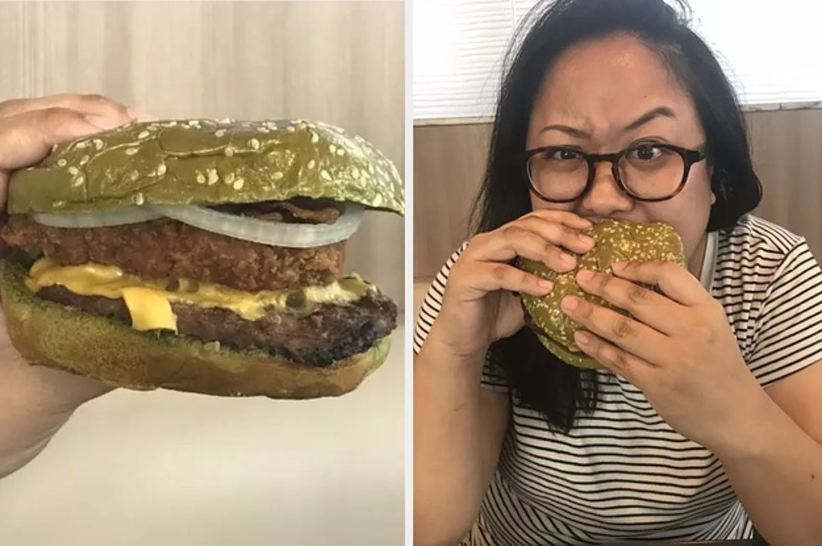 We Tried That Nightmare King Burger From Burger King You've Been Hearing  About