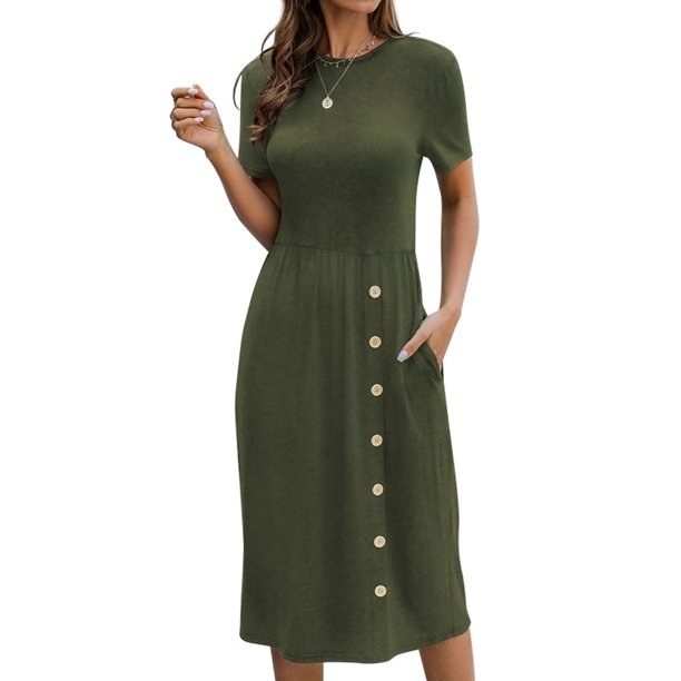 the dress in green