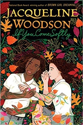 Updated 2010 book cover with illustration of the two main characters in a pile of leaves and flowers; title text in swoopy green font