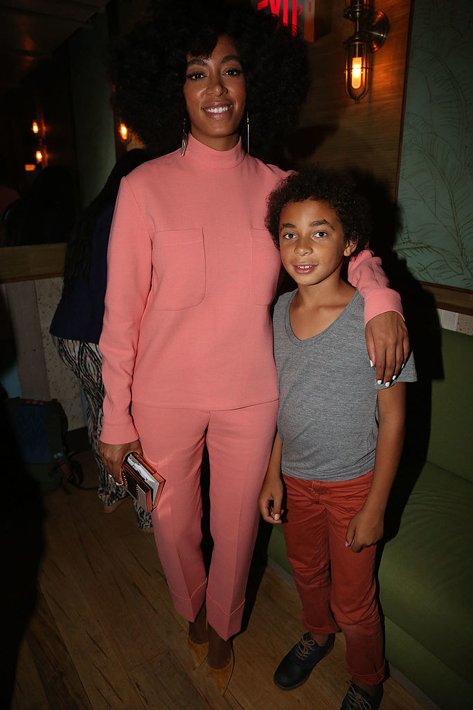 pic of solange and her son