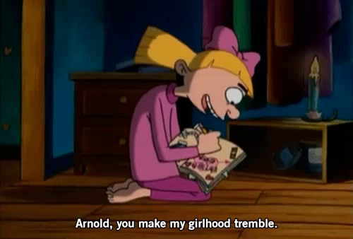 Helga says, &quot;Arnold, you make my girlhood tremble&quot;