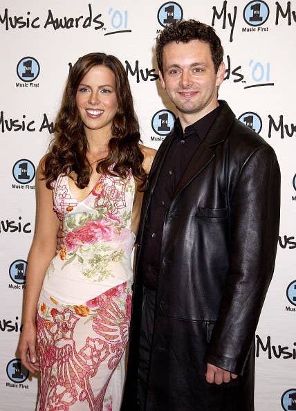 Kate Beckinsale and Michael Sheen pose together