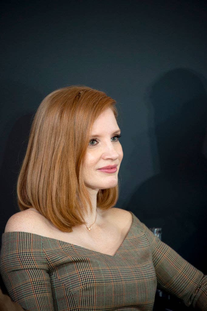 Jessica Chastain attends the &quot;X-Men Dark Phoenix&quot; Press Conference