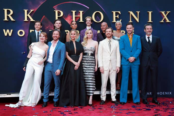 The cast of Dark Phoenix at the movie&#x27;s premiere