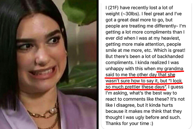 How Should I React To Backhanded Compliments About My Weight Loss?
