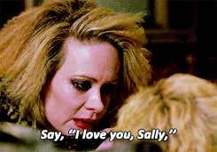 Sally says "Say I love you, Sally"
