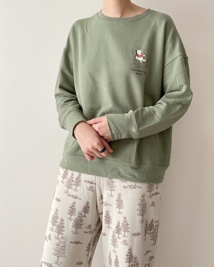 くまのプーさん　長袖パジャマ　80