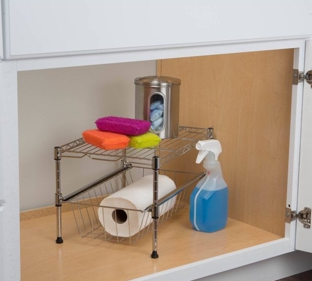 A under cabinet organizer