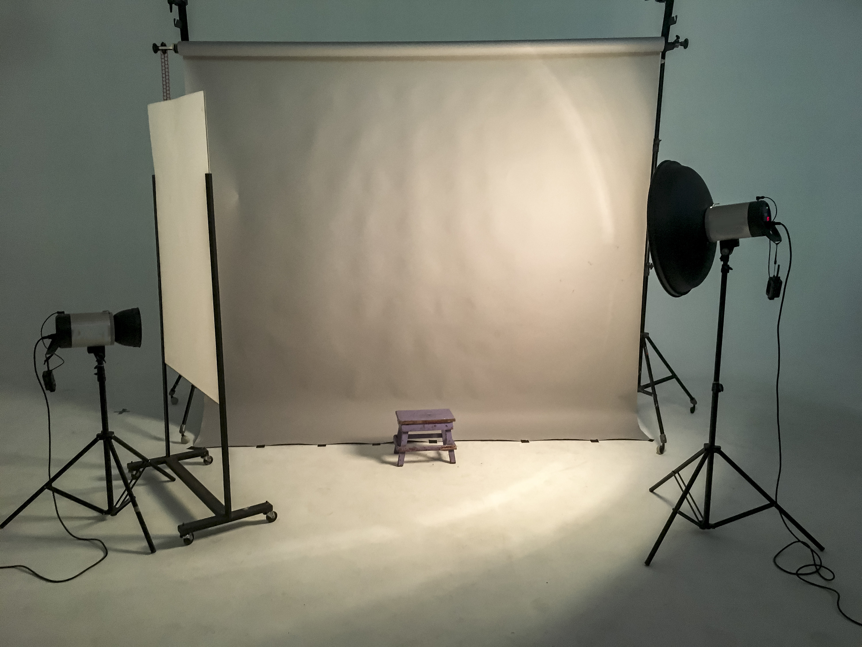 A photo studio set