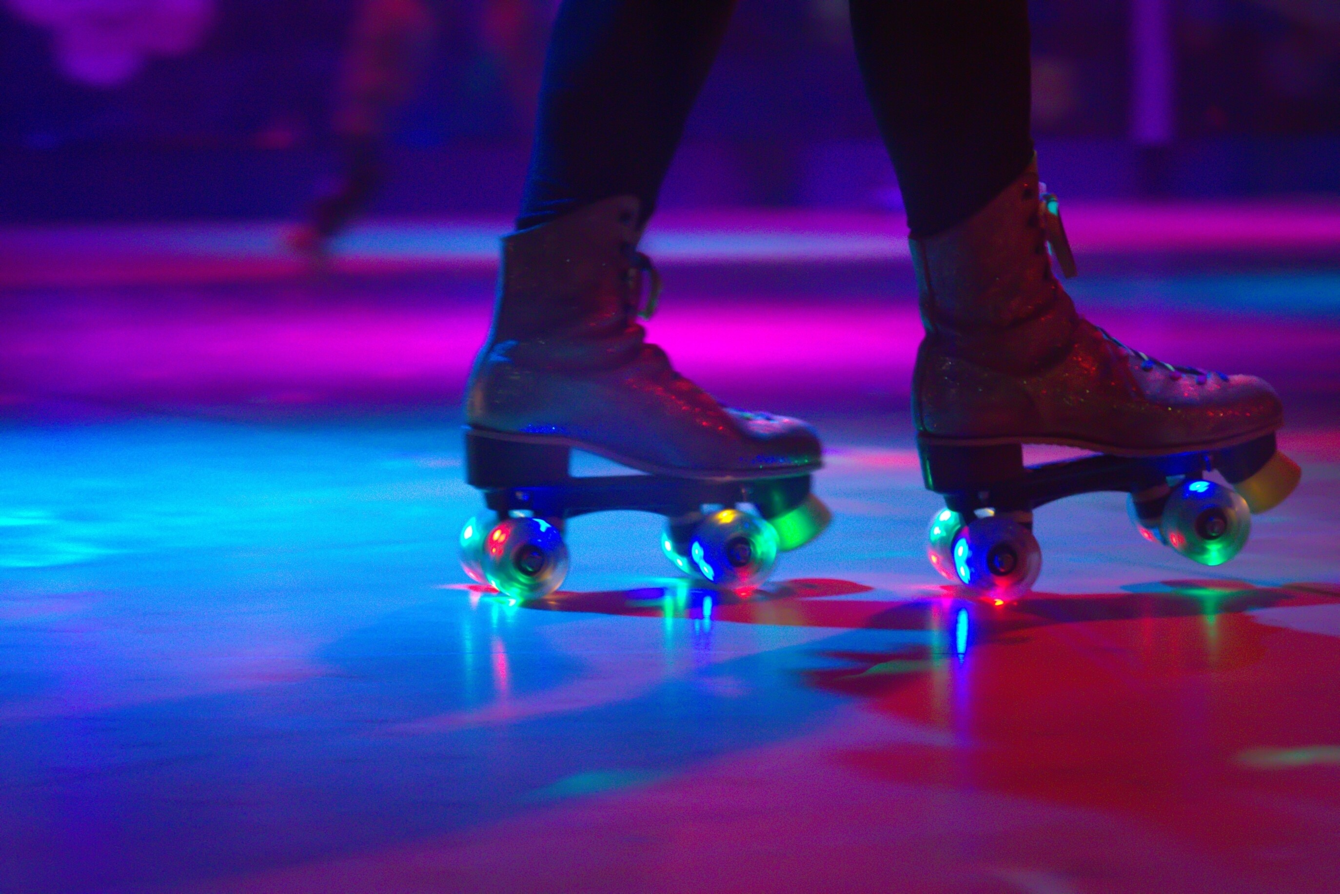 roller skates at a roller rink