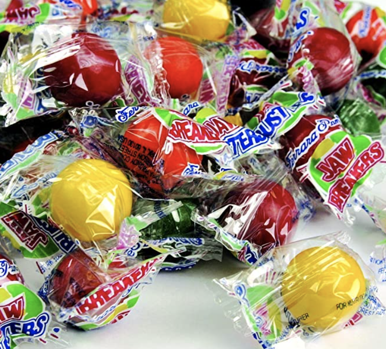 assorted jawbreaker candies