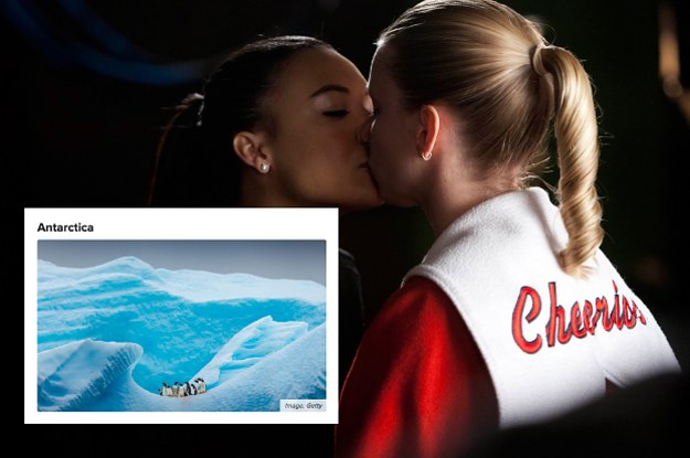 santana from glee kissing a cherrio and the result 