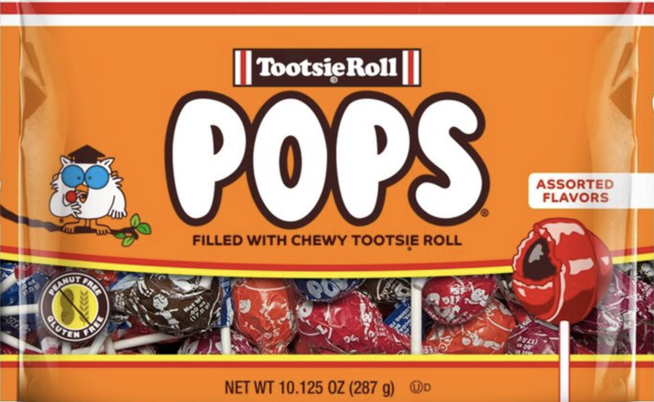 bag of tootsie pops