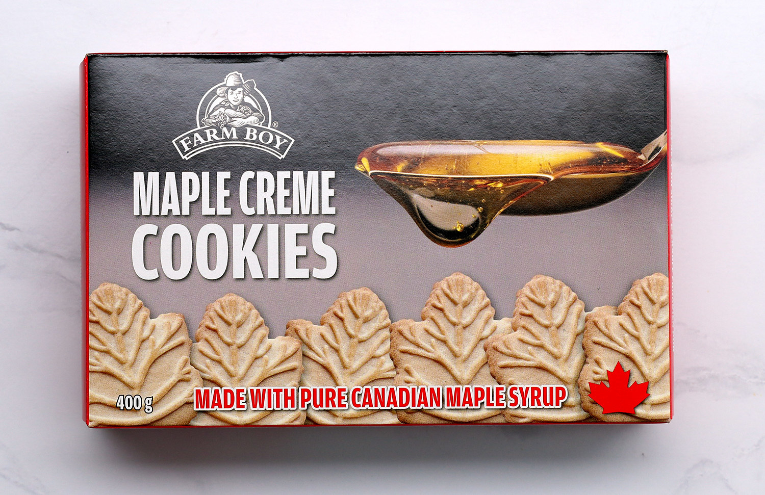 An overhead product shot of Maple Creme Cookies