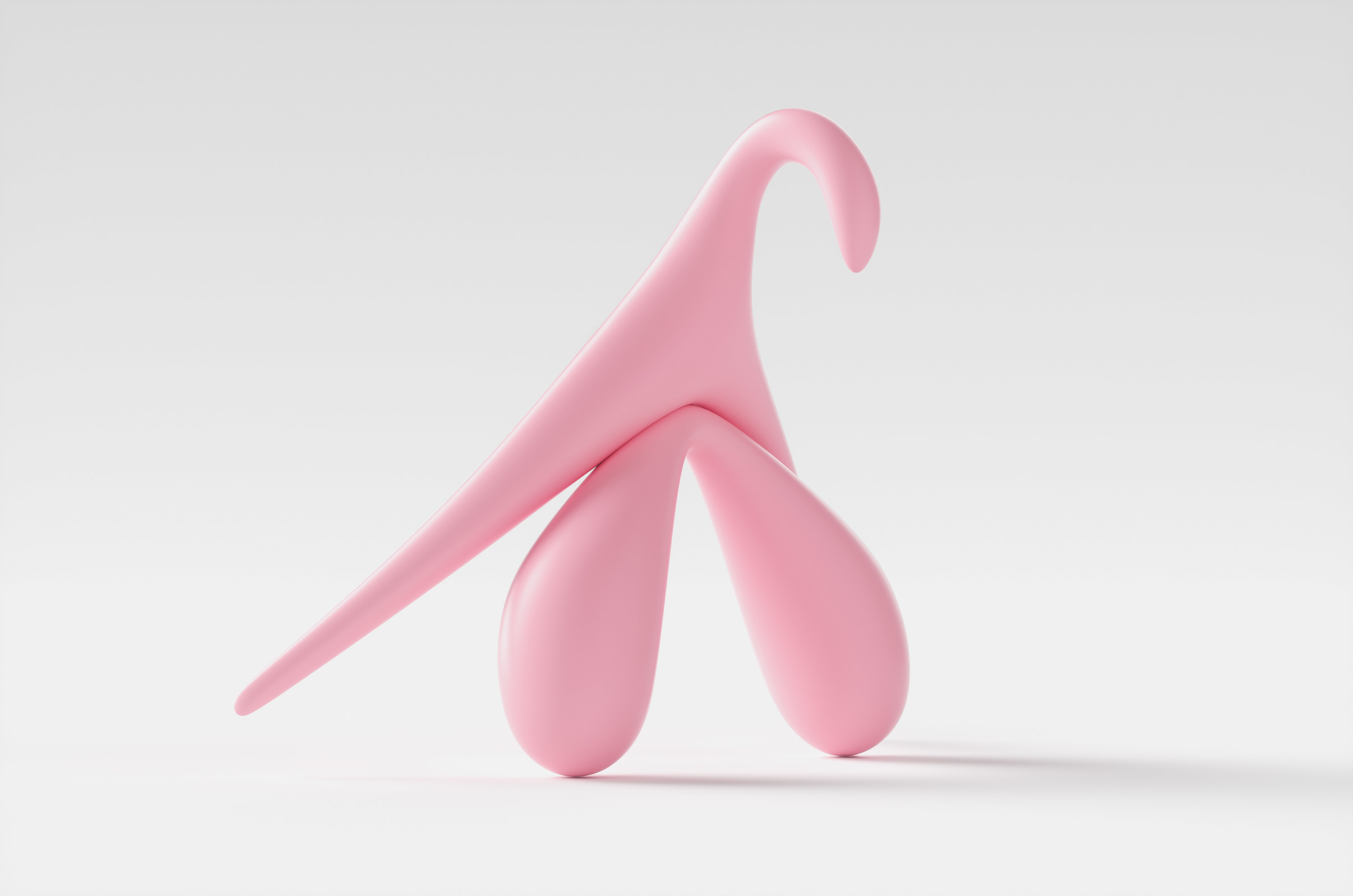 A stock image of a plastic clitoris model
