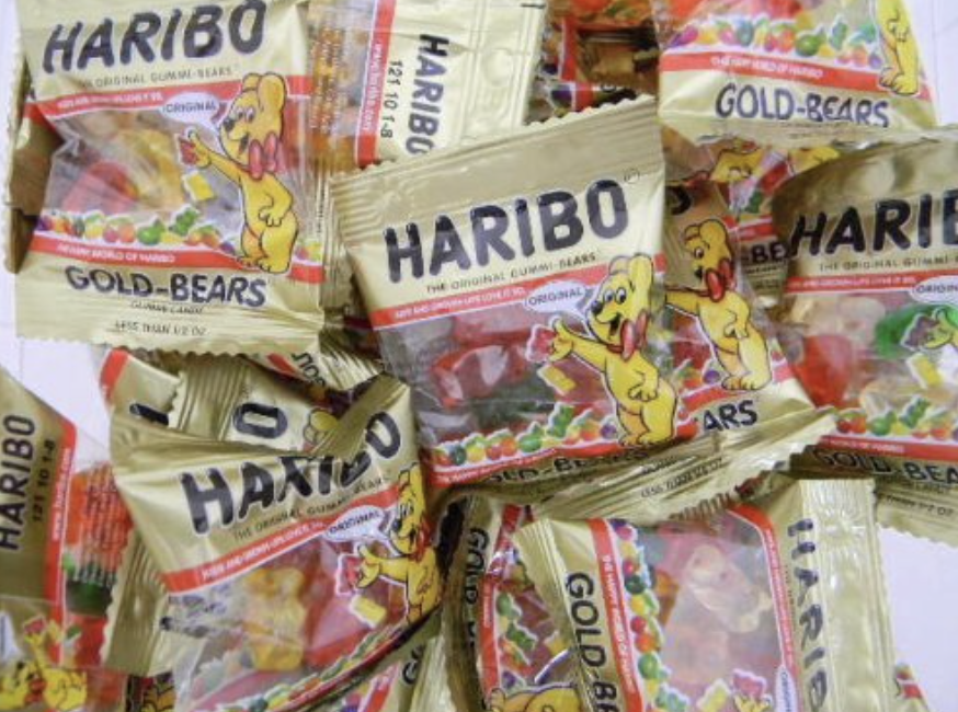 mini bags of haribo gummies
