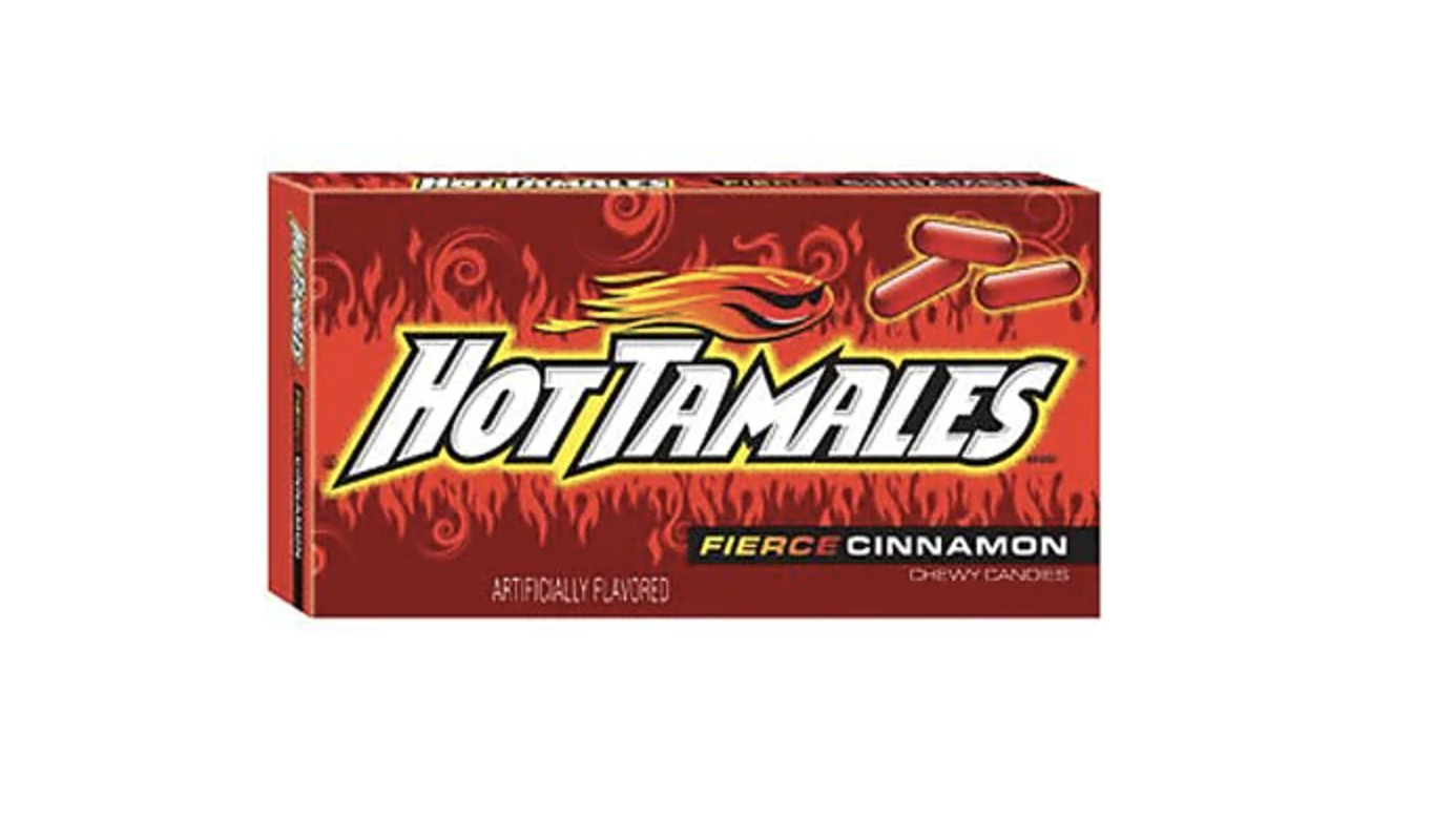 box of hot tamales candy