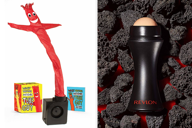 A wavy tube man / an oil removing revlon roller