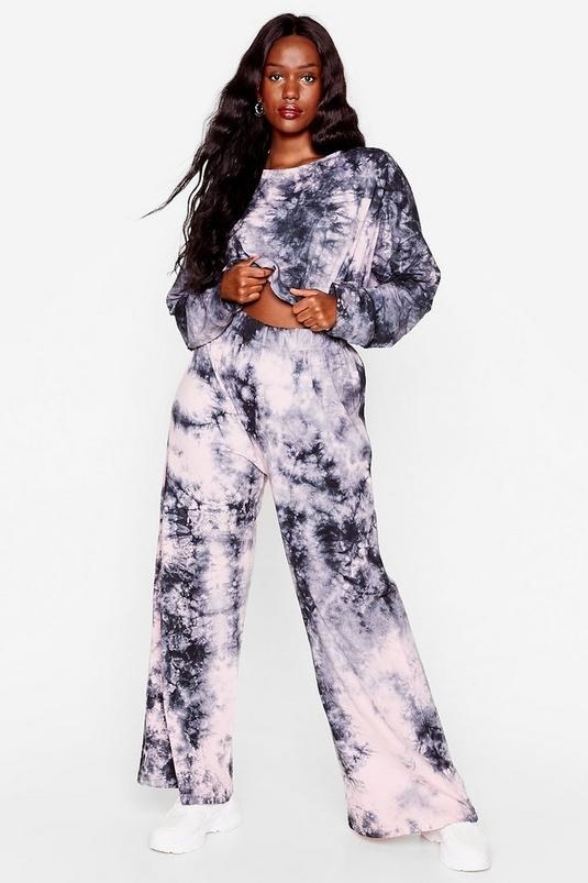 Nasty gal tie dye hot sale sweatshirt