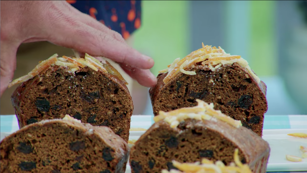 The unmixed flour bits inside the loaf