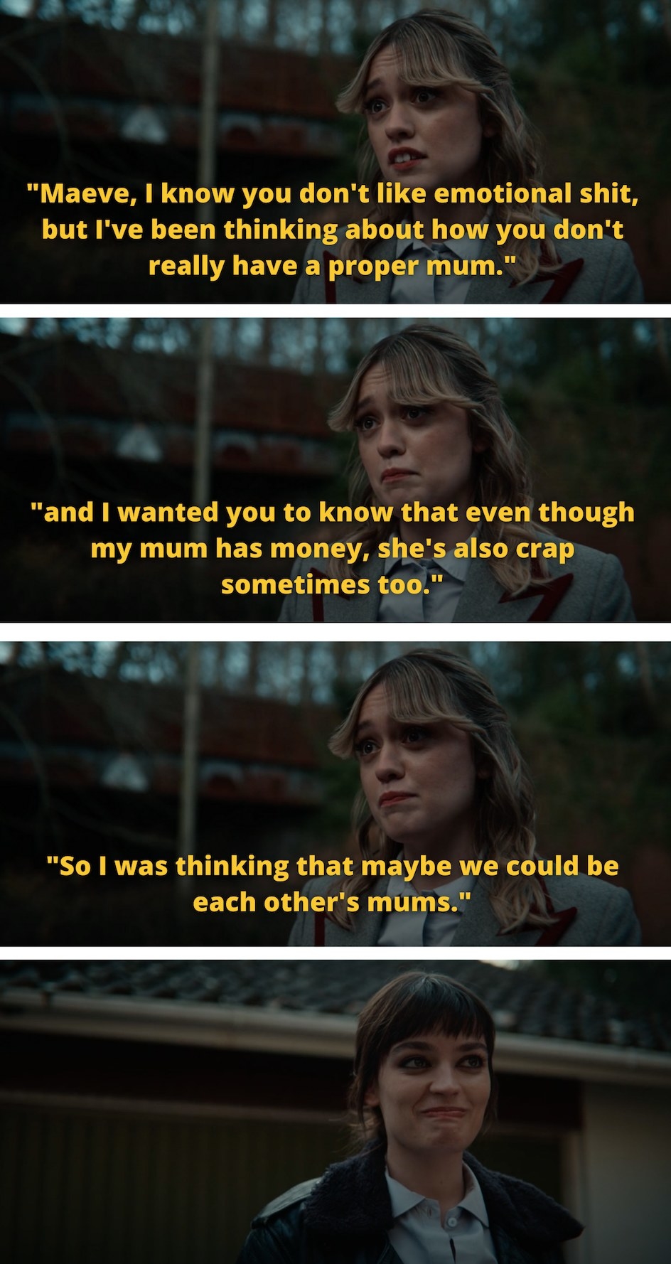 &quot;maybe we could be each other&#x27;s mum&#x27;s&quot;