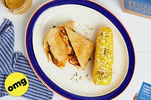 Blue Apron grilled cheese recipe