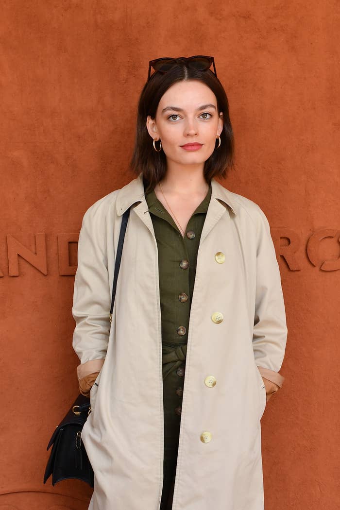 Emma posing for a photo at the French Open