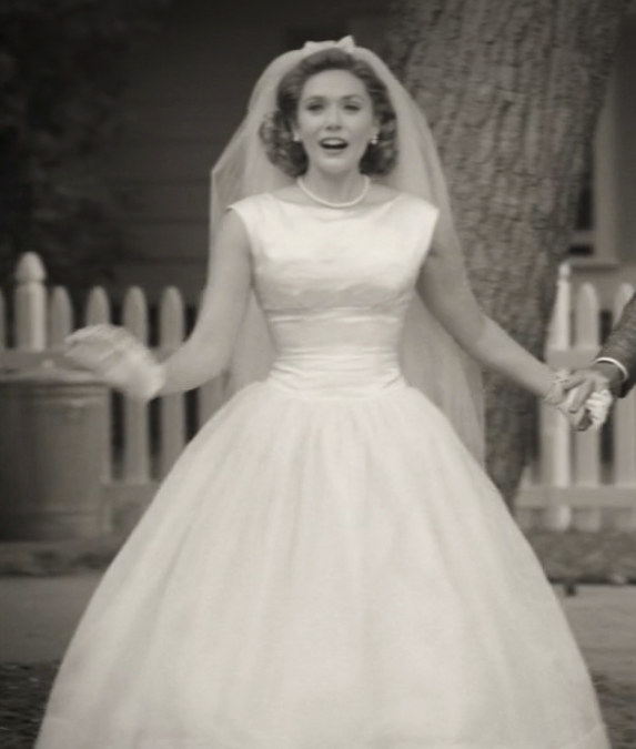 Audrey Hepburn-inspired wedding dress