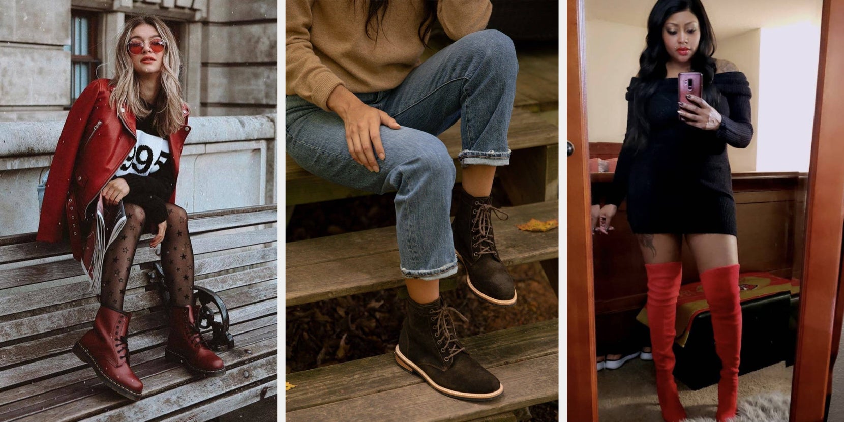 knee high timberland boots outfit