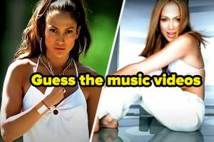 Jennifer Lopez in two music videos