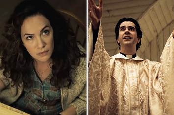 Kate Siegel and Hamish Linklater in Midnight Mass