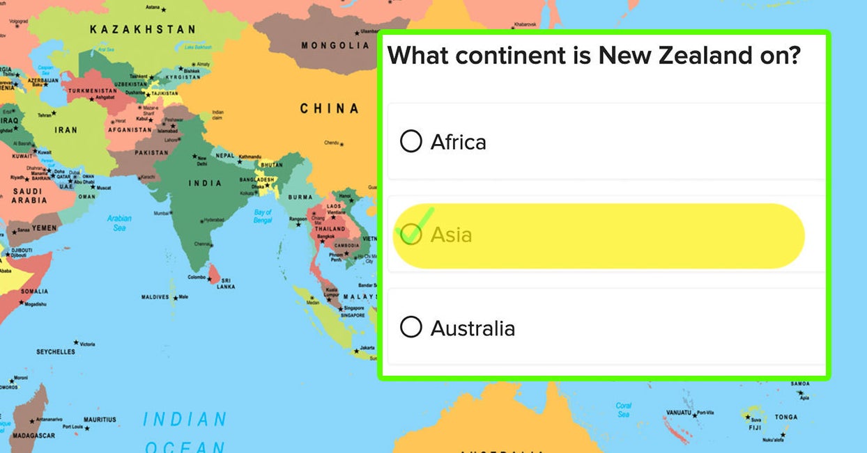 Countries By Continent Quiz Country And Continent Geography Quiz