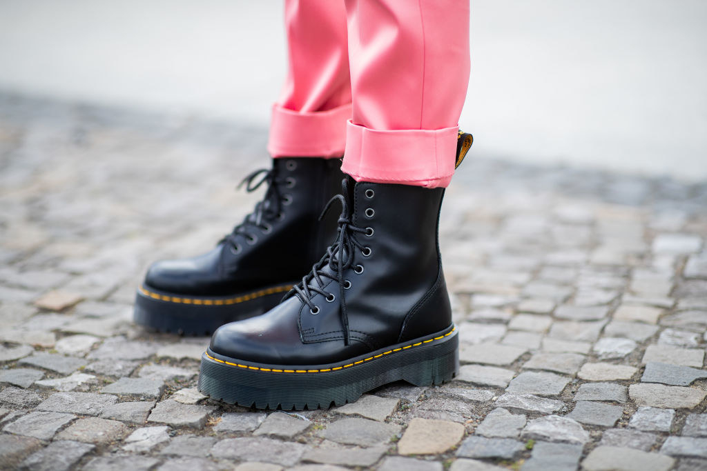 A person wearing Doc Martens