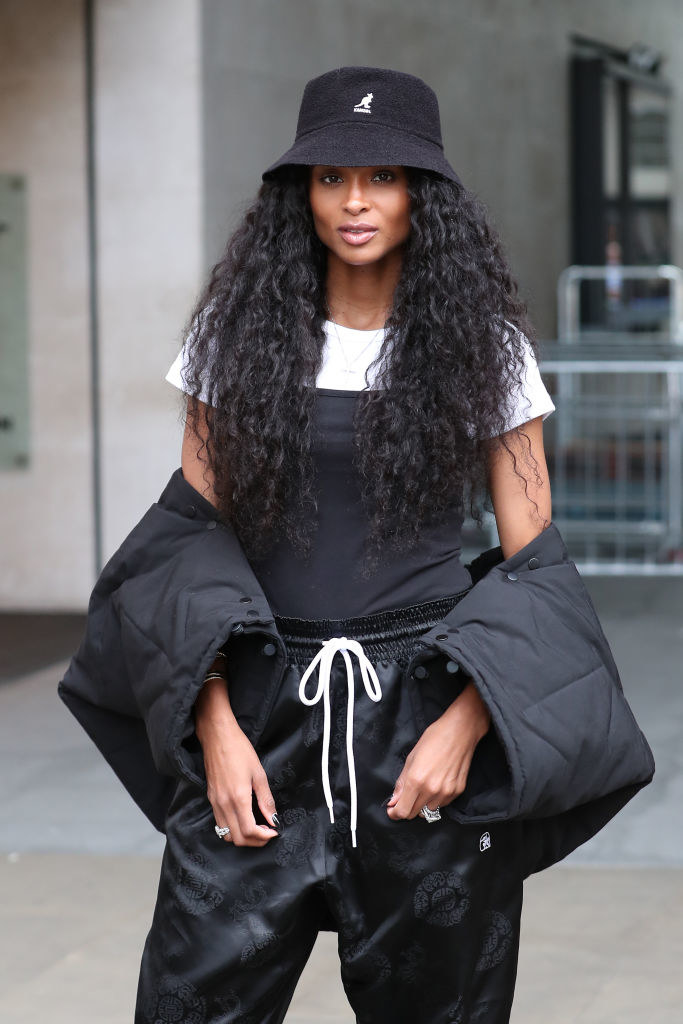 Ciara wearing a bucket hat